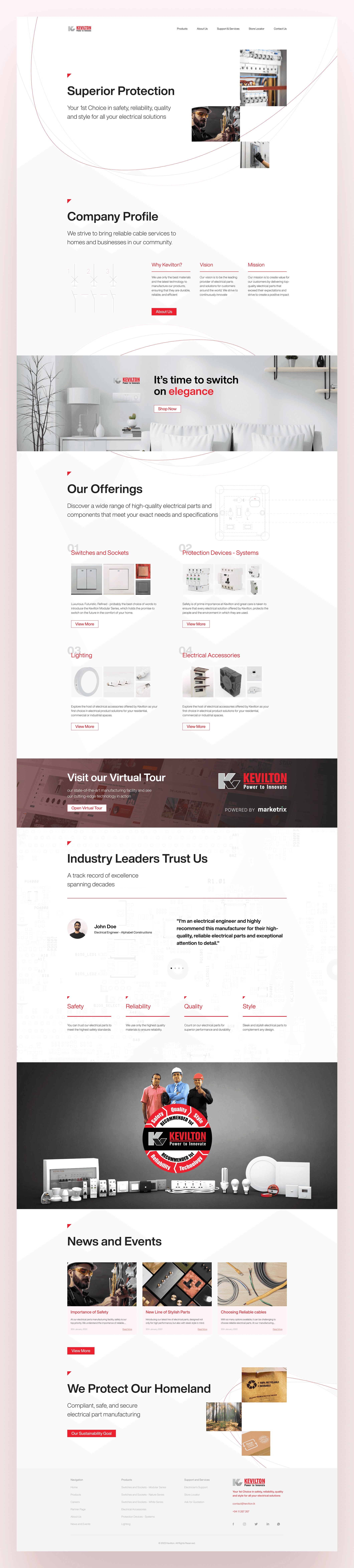 Kevilton - Minimal Landing Page Concept 3