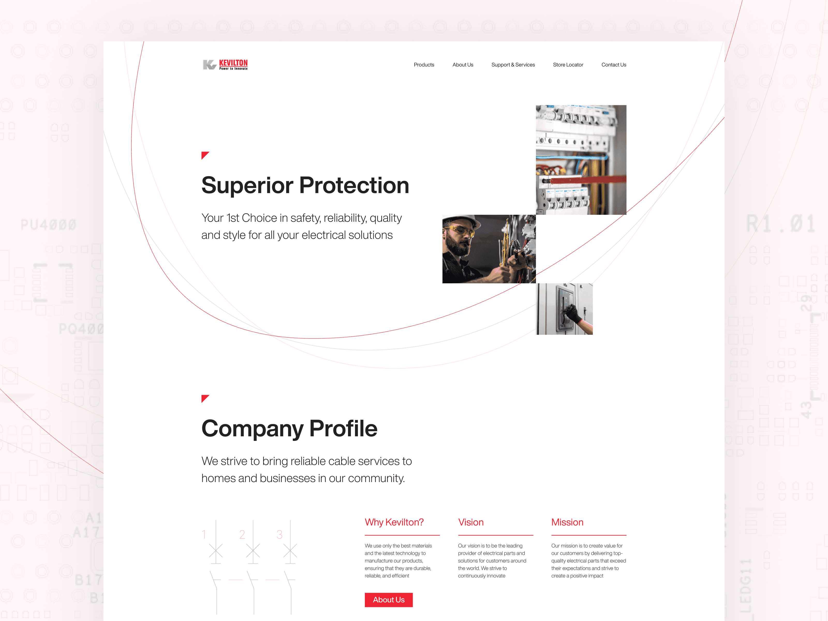 Kevilton - Minimal Landing Page Concept 1