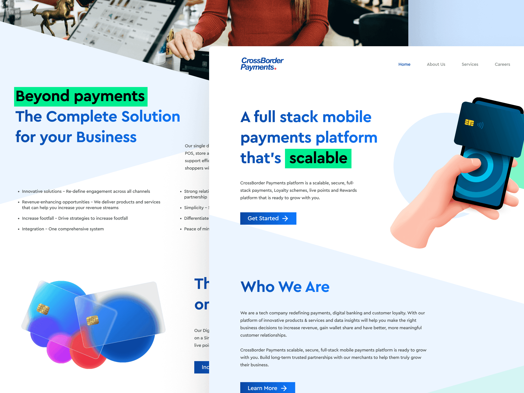 CrossBorder Payments - Landing Page Concept 1