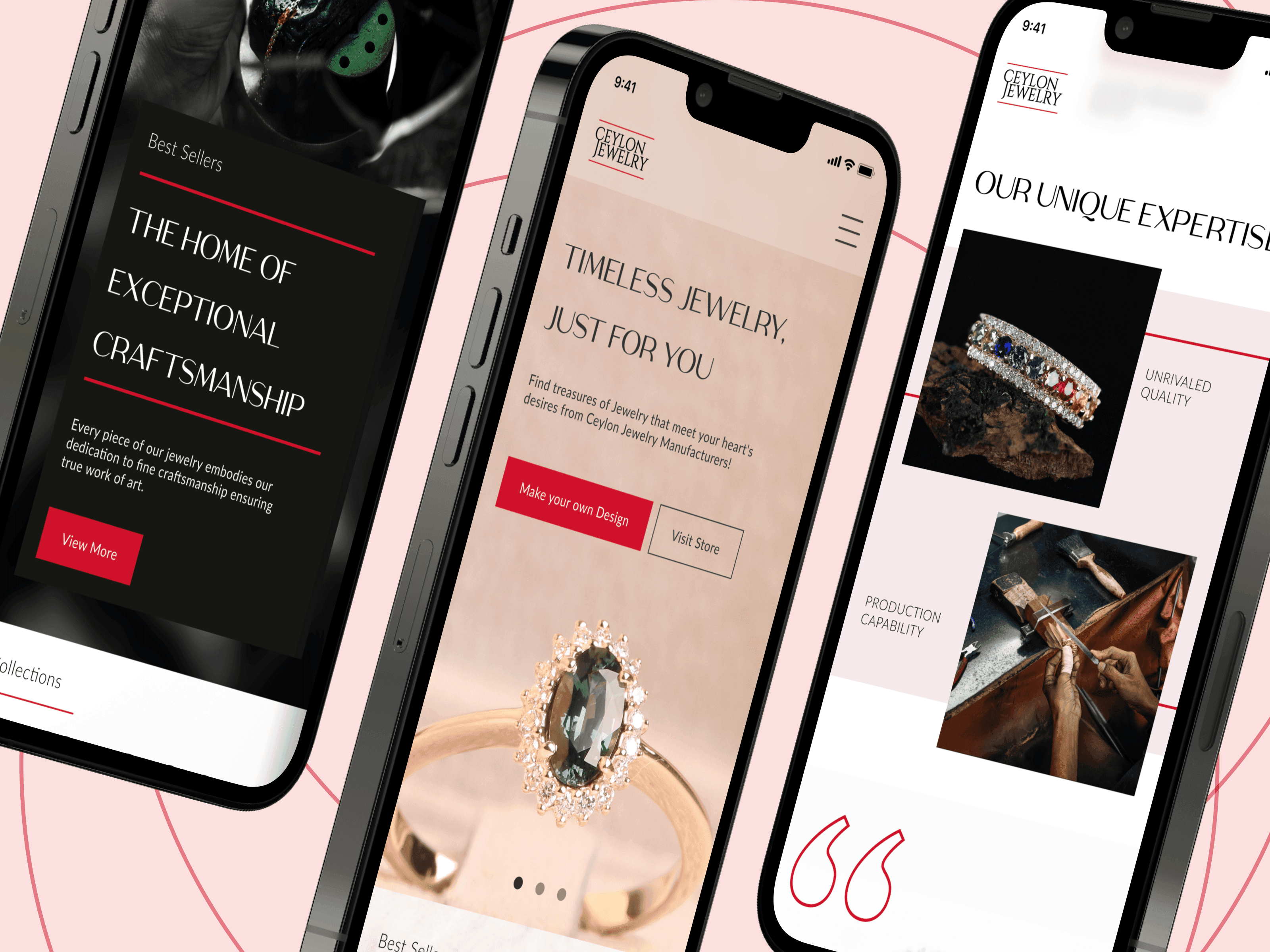 Ceylon Jewelry Website UI Design 7