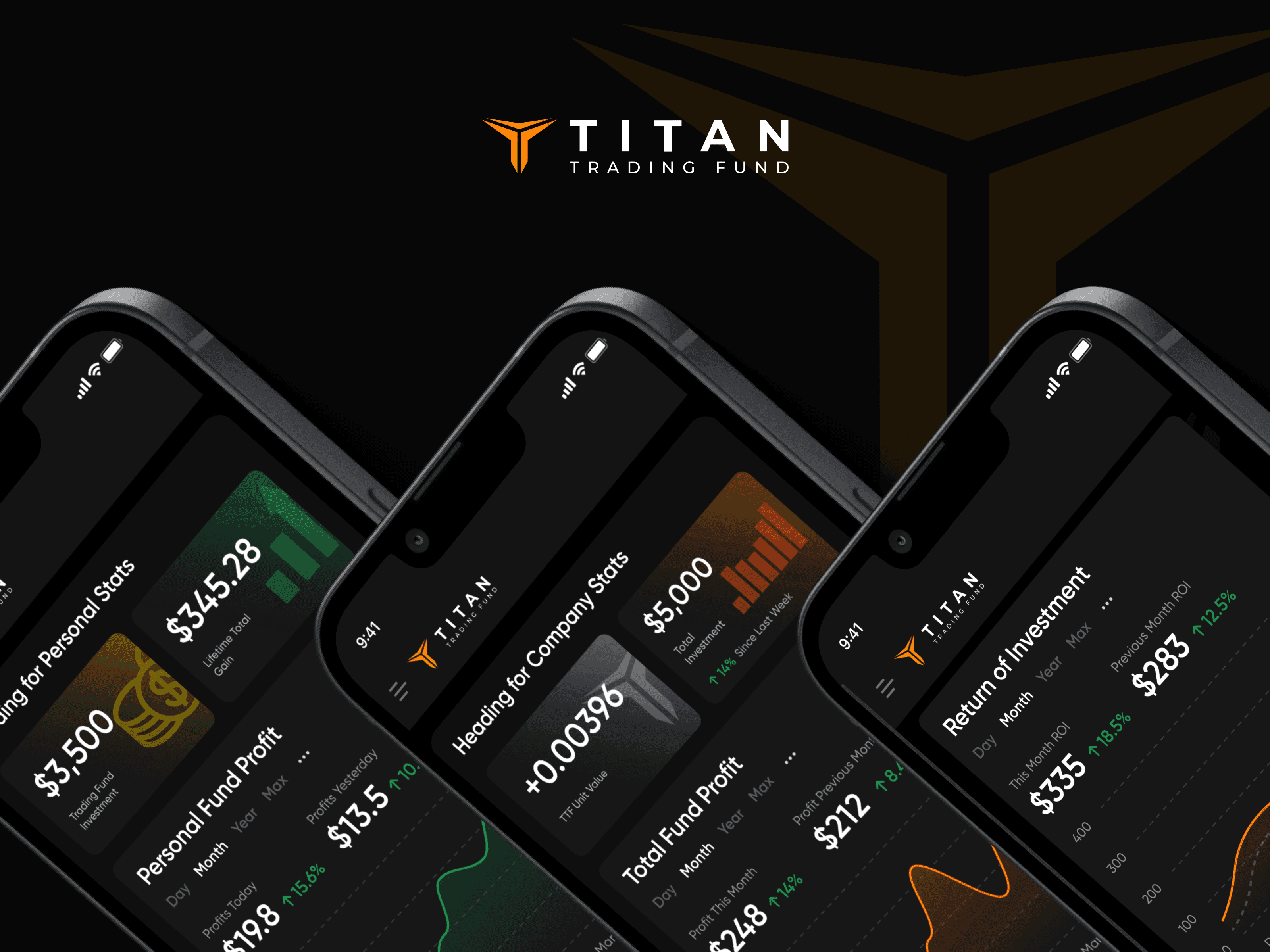 Titan Trading Fund - Crypto Mobile UX + Landing Page Design 3
