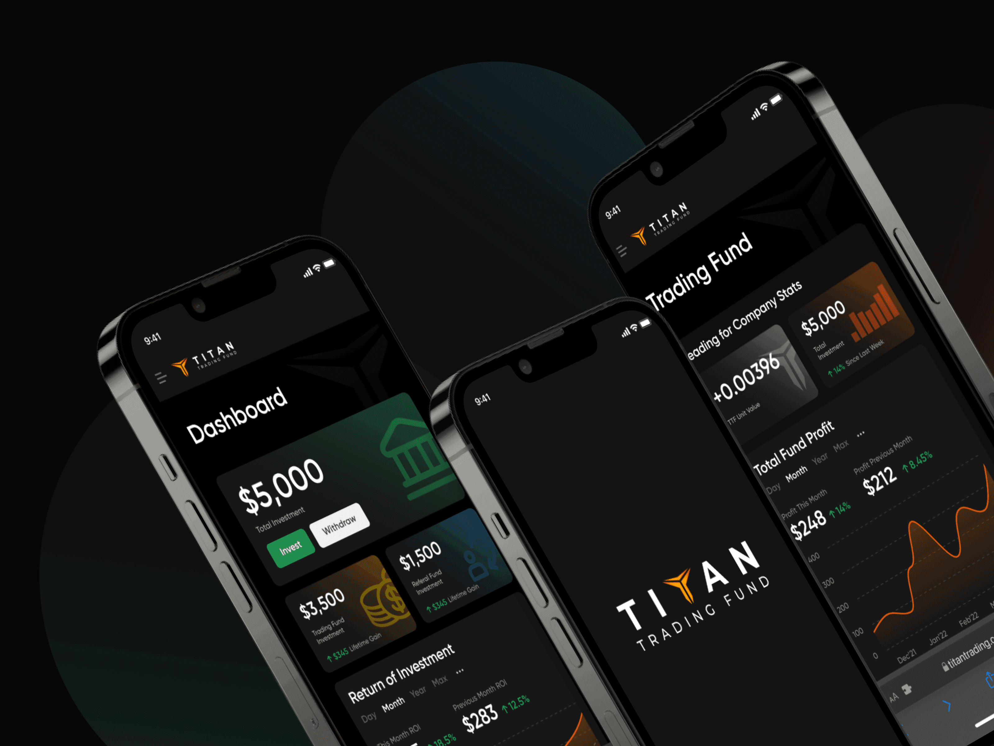 Titan Trading Fund - Crypto Mobile UX + Landing Page Design 5